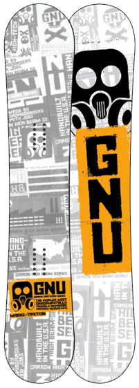 GNU Carbon High Beam Series Snowboard, 2009 - CrazySnowBoarder Review