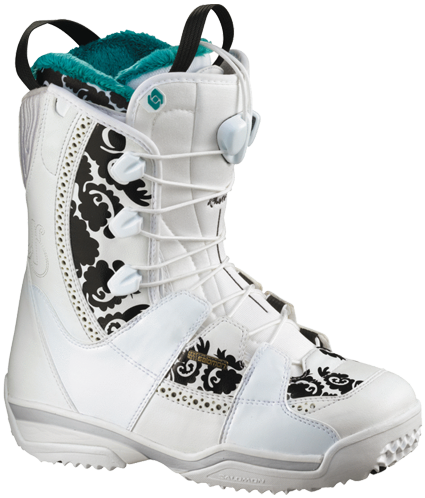 schweizisk festspil Overflod Salomon Kiana White Boots, 2010 - CrazySnowBoarder Review